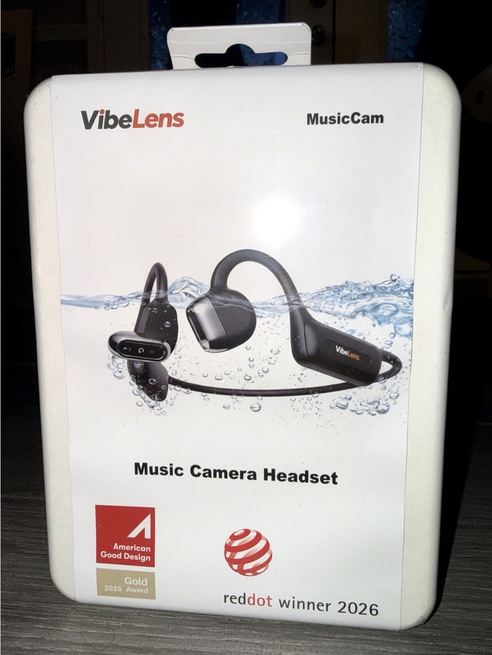 VibeLens MusicCam Bone Conduction Camera Headphones NEW SEALED